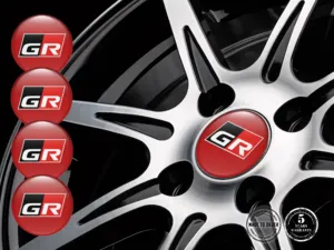 Toyota Radplaketten Stil Premium-Epoxy-Aufkleber